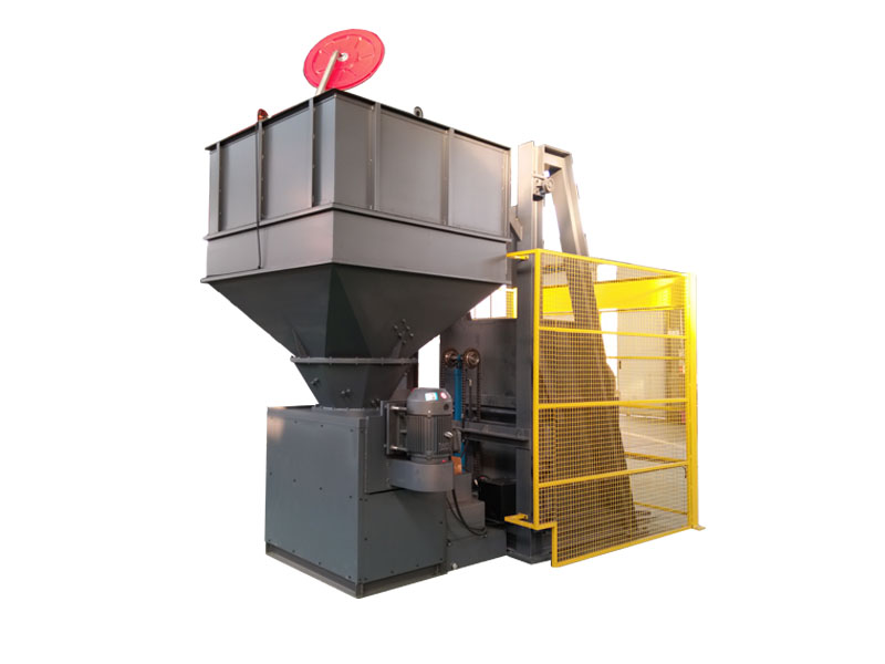 斗式提升翻轉(zhuǎn)機+立式粉碎機 金屬切屑處理系統(tǒng)  